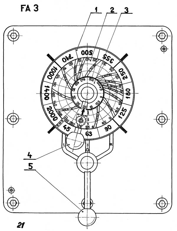 FA3v Переключатель швидкостей шпинделя вертикально-фрезерного верстата